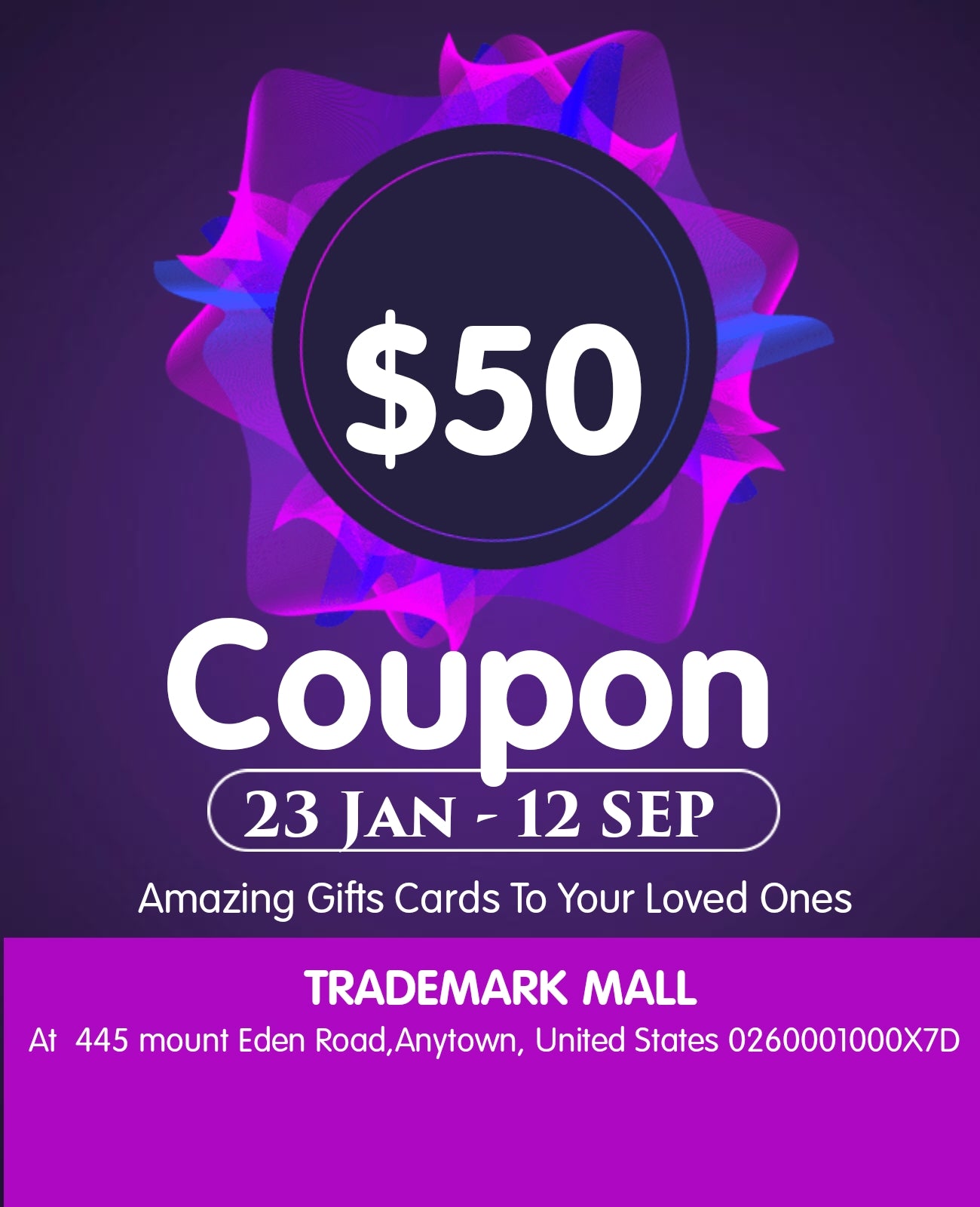 $50 Gift Coupon