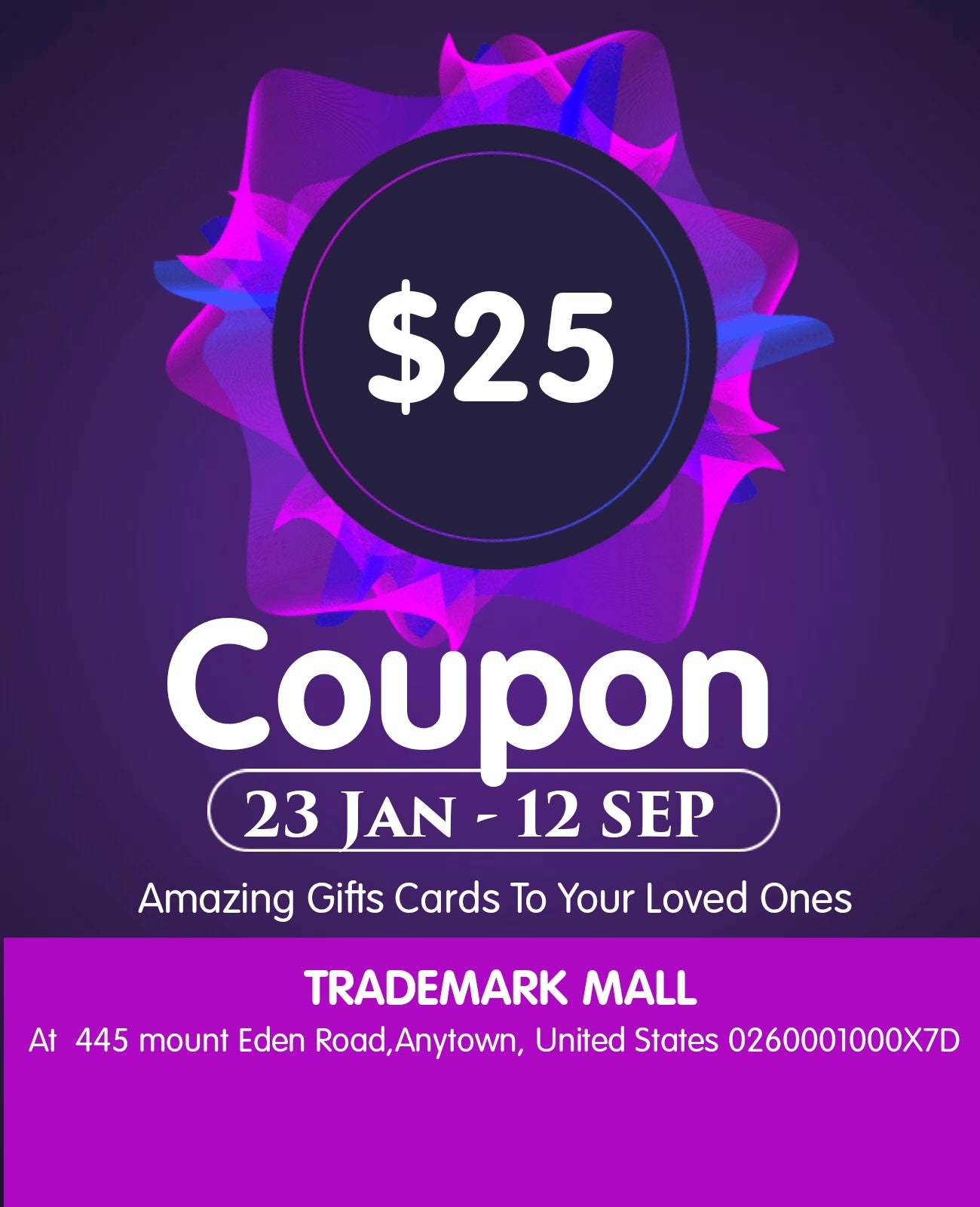 $25 Gift Coupon