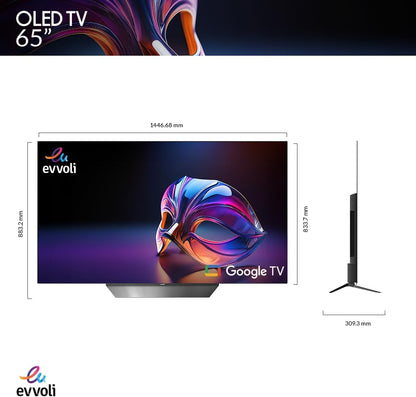 Evvoli OLED 65 Inches 4K Dolby Atmos and Dolby Vision, 65EV9-OLED Smart TV