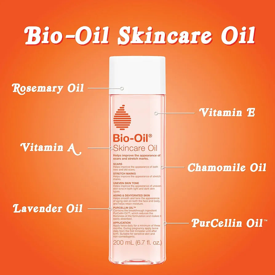 Bio Oil 6.7 Fl Oz Skincare Body Oil Serum for Scars and Stretch Marks