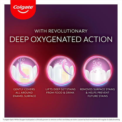 Colgate Toothpaste Optic White Oxygen x2