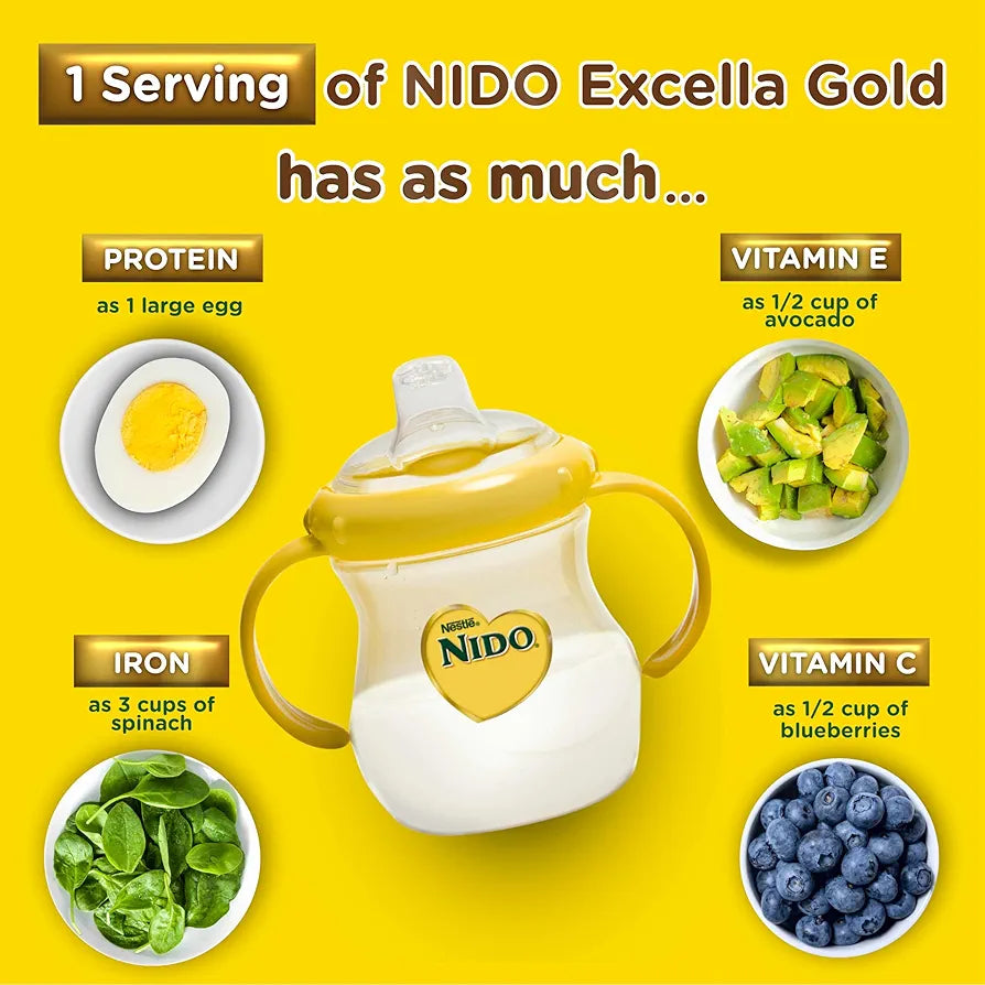 Nestle Nido Excella Gold Original Milk Powder Of 800G 4 Tins