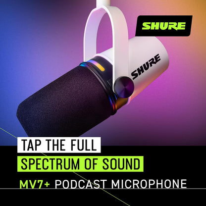 Shure MV7+ Podcast Dynamic Microphone.