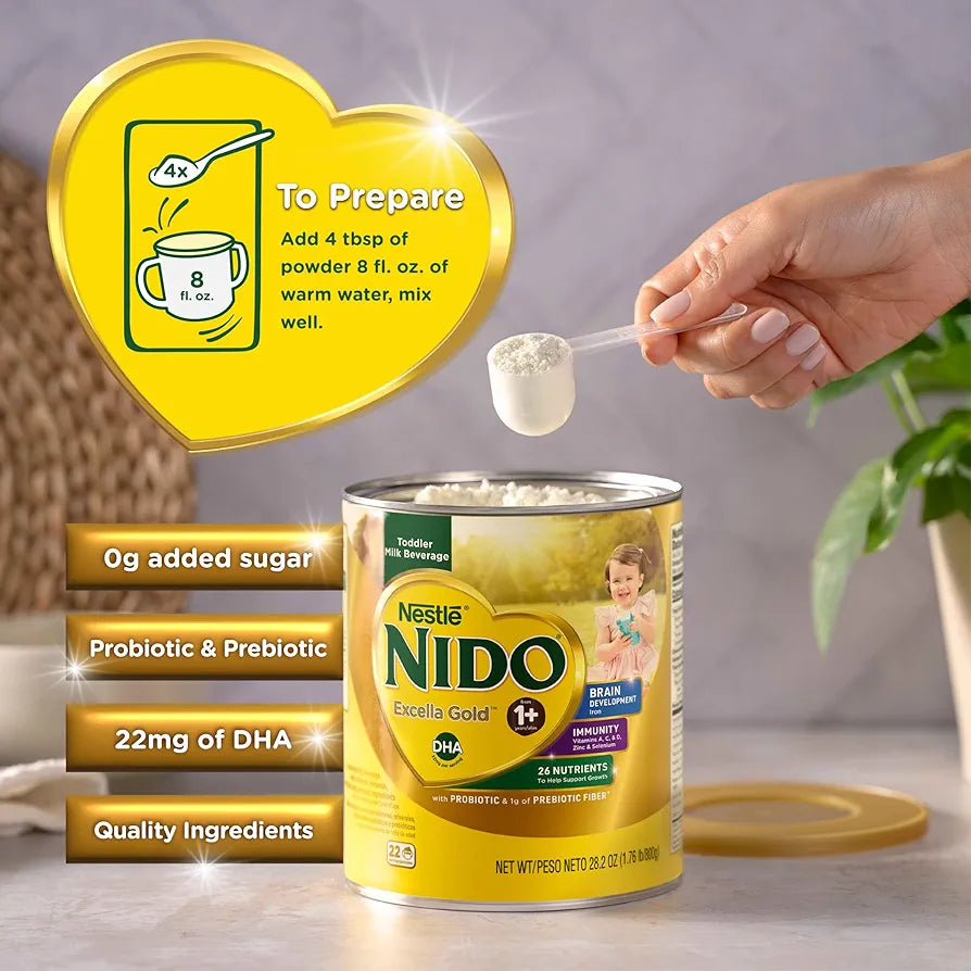 Nestle Nido Excella Gold Original Milk Powder Of 800G 4 Tins