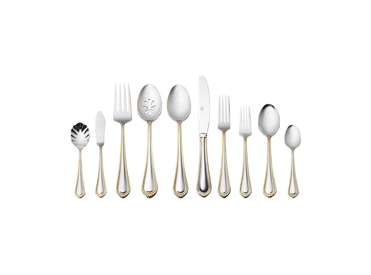 Mikasa 5119760 Regent Bead Gold Stainless Steel  Teaspoon 12Pcs