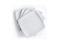 Serving 10'' White Square  Dinner Plates 4 Pcs