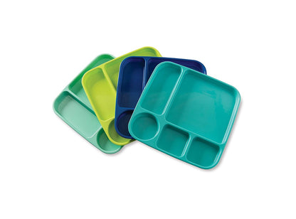 Nordic Ware 69600 Meal Trays Kids Eating Ware  Plates  4Pcs