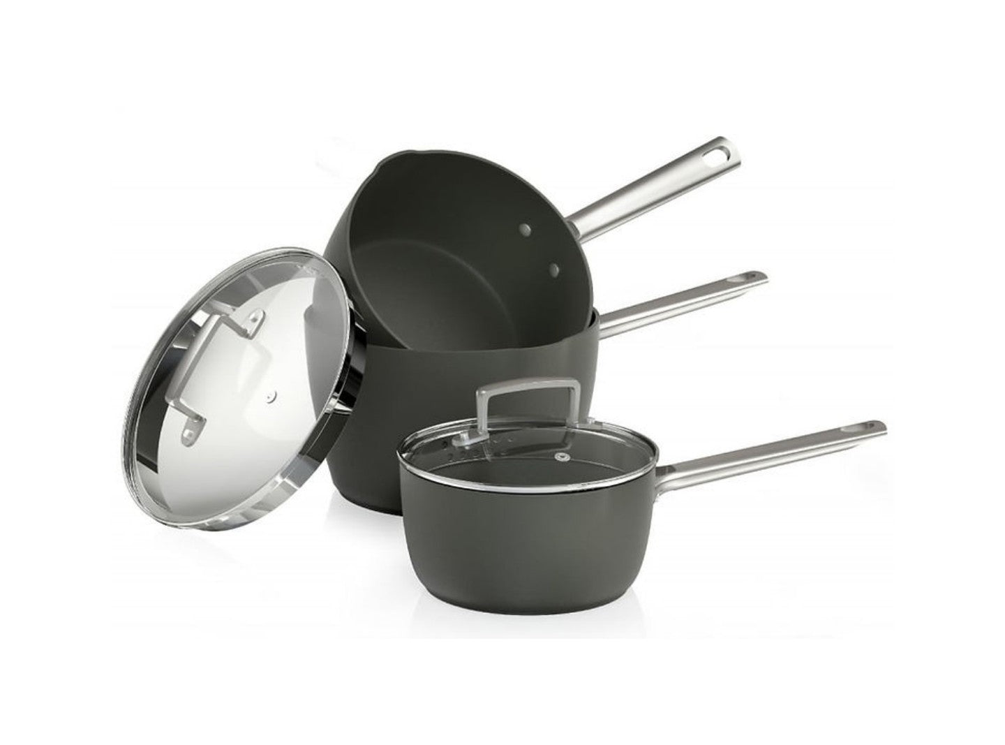 Tower PRO 16/18/20CM HARD ANODISED SAUCEPANS