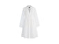 Tiered popover dress in embroidered eyelet