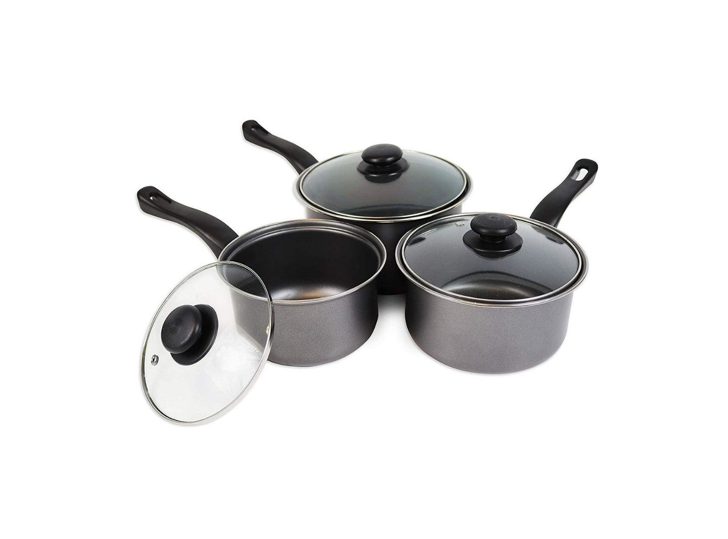 Non Stick Saucepans Cookware Pan Set With Lids