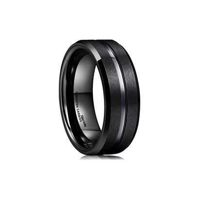 King Will Classic Men Black Tungsten Carbide 8mm