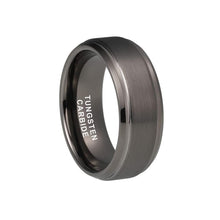 Tungsten Carbide Classic Men Black Tungsten Carbide 8mm