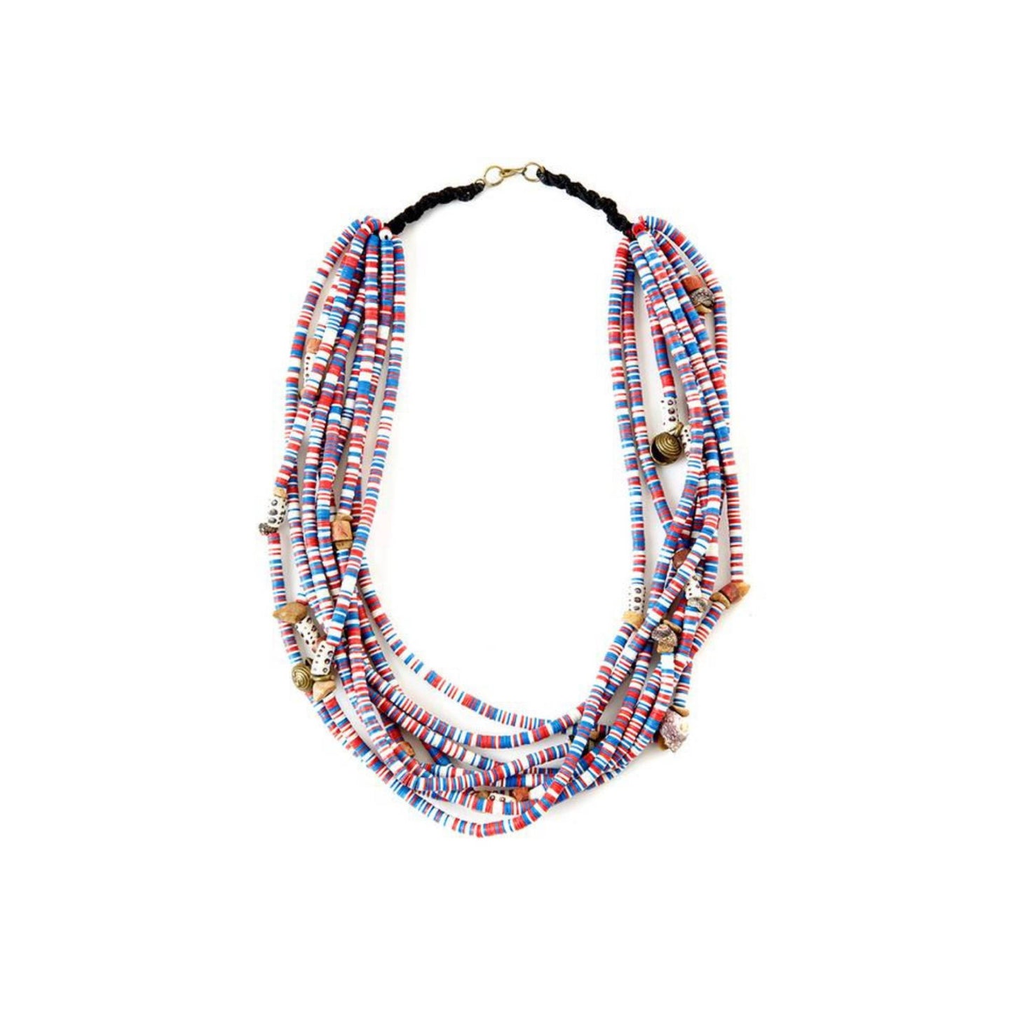 Beaded & Paper Beads  Women's Neckless