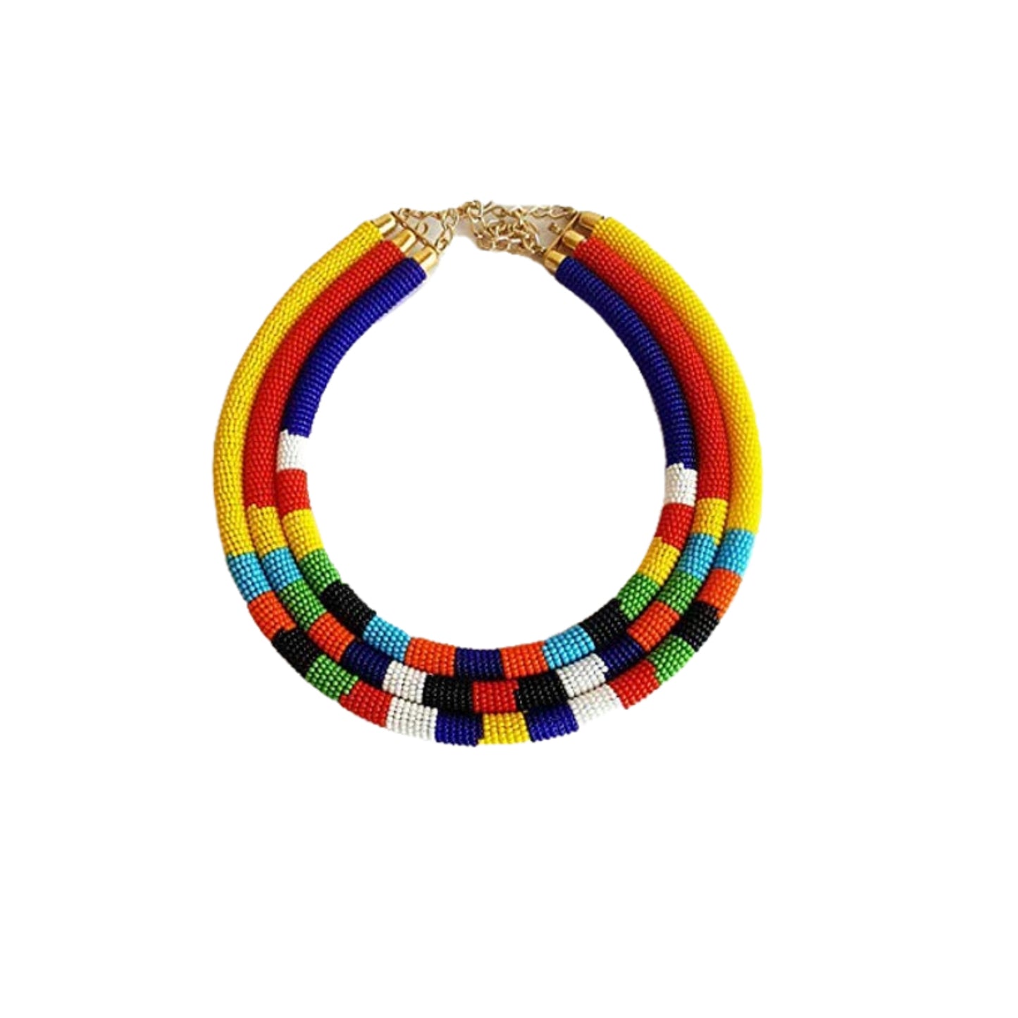 Beaded Round African Women's Neckless