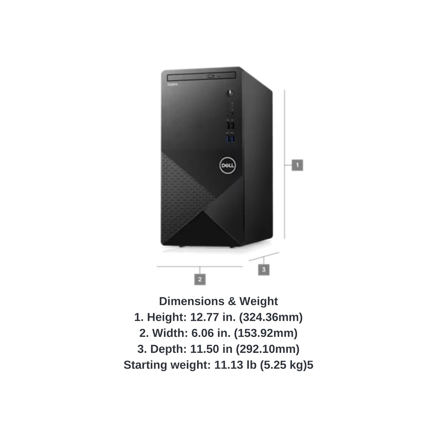 Dell Vostro 3910 12th Generation Business Desktop, Intel Core i7-12700 Processor |32GB DDR4 Ram |1TB SSD