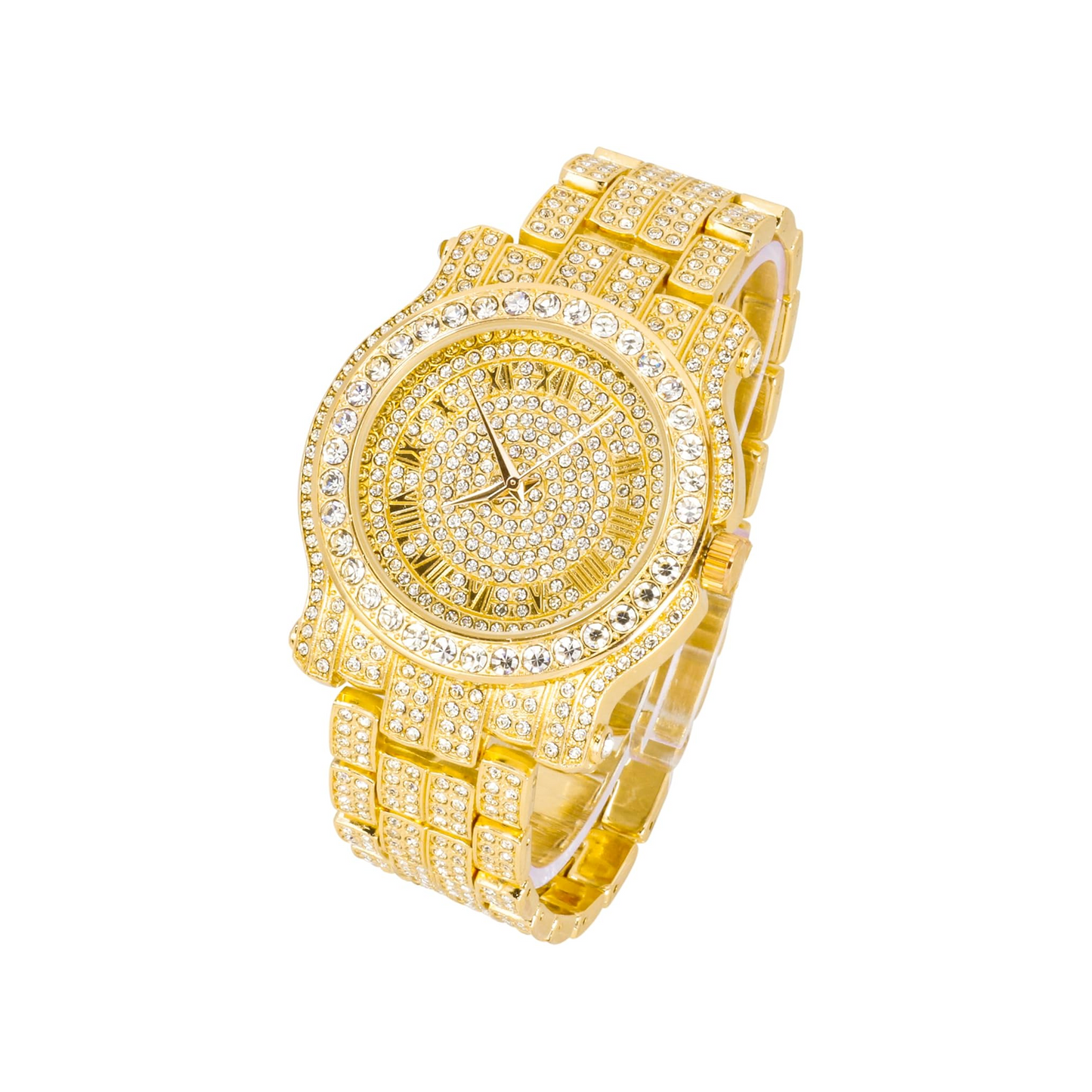 Techno Pave Mes Iced Star Watch