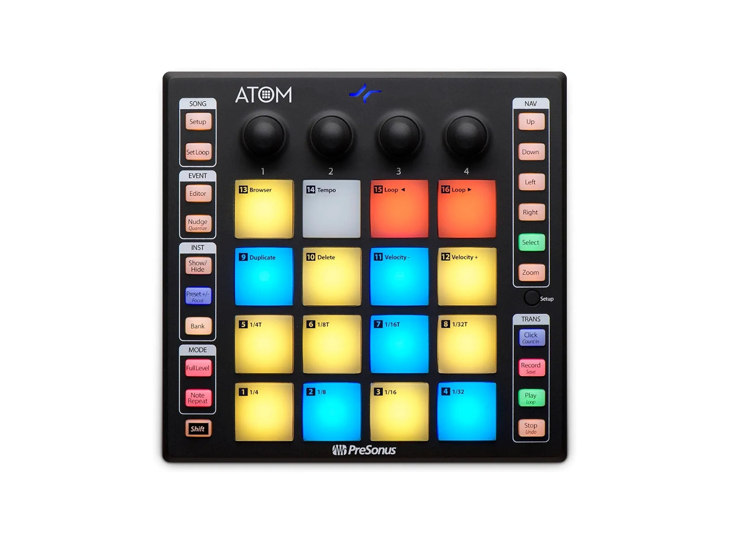 Presonus Atom Midi Pad Controller With Studio Ableton Live Lite Recording Software