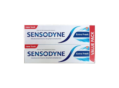 Sensodyne Toothpaste Extra Fresh Flavour, 75ml x 2