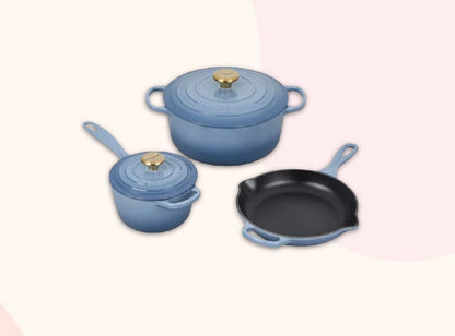 Enameled 3 Piece Signature Cast Iron Set