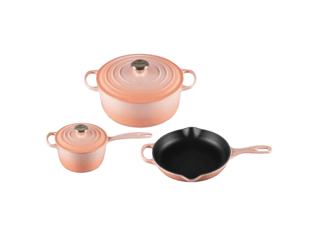 Enameled 3 Piece Signature Cast Iron Set