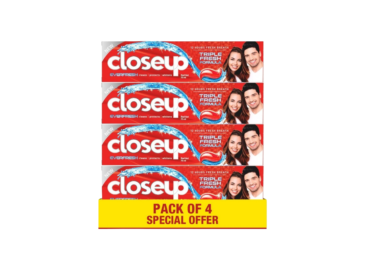 Close Up Triple Fresh Toothpaste 75ml x 4