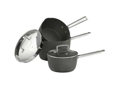 Tower PRO 16/18/20CM HARD ANODISED SAUCEPANS