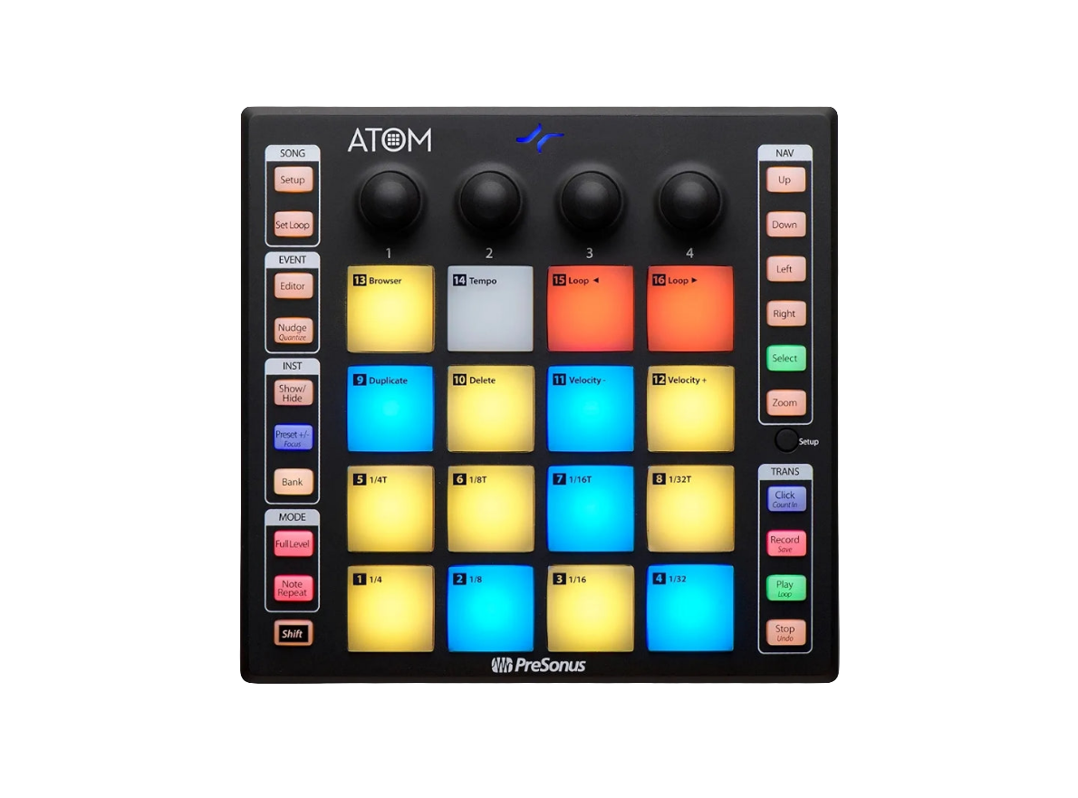 Presonus Atom Midi Pad Controller With Studio Ableton Live Lite Recording Software