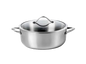 Stainless Steel Non Stick Saucepan With Glass Lid.