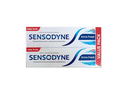 Sensodyne Toothpaste Extra Fresh Flavour, 75ml x 2