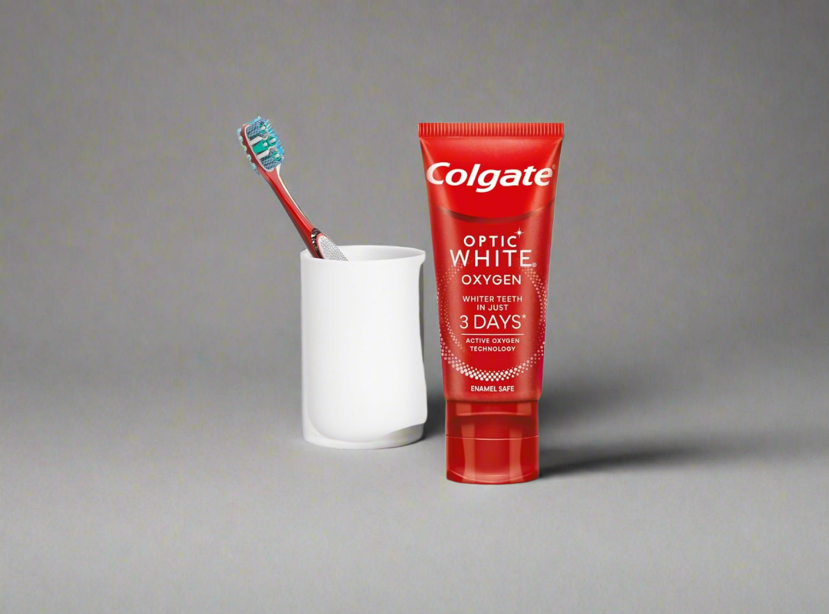 Colgate Toothpaste Optic White Oxygen x2