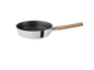 Bratpfanne aus Edelstahl mit Antihaftbeschichtung.