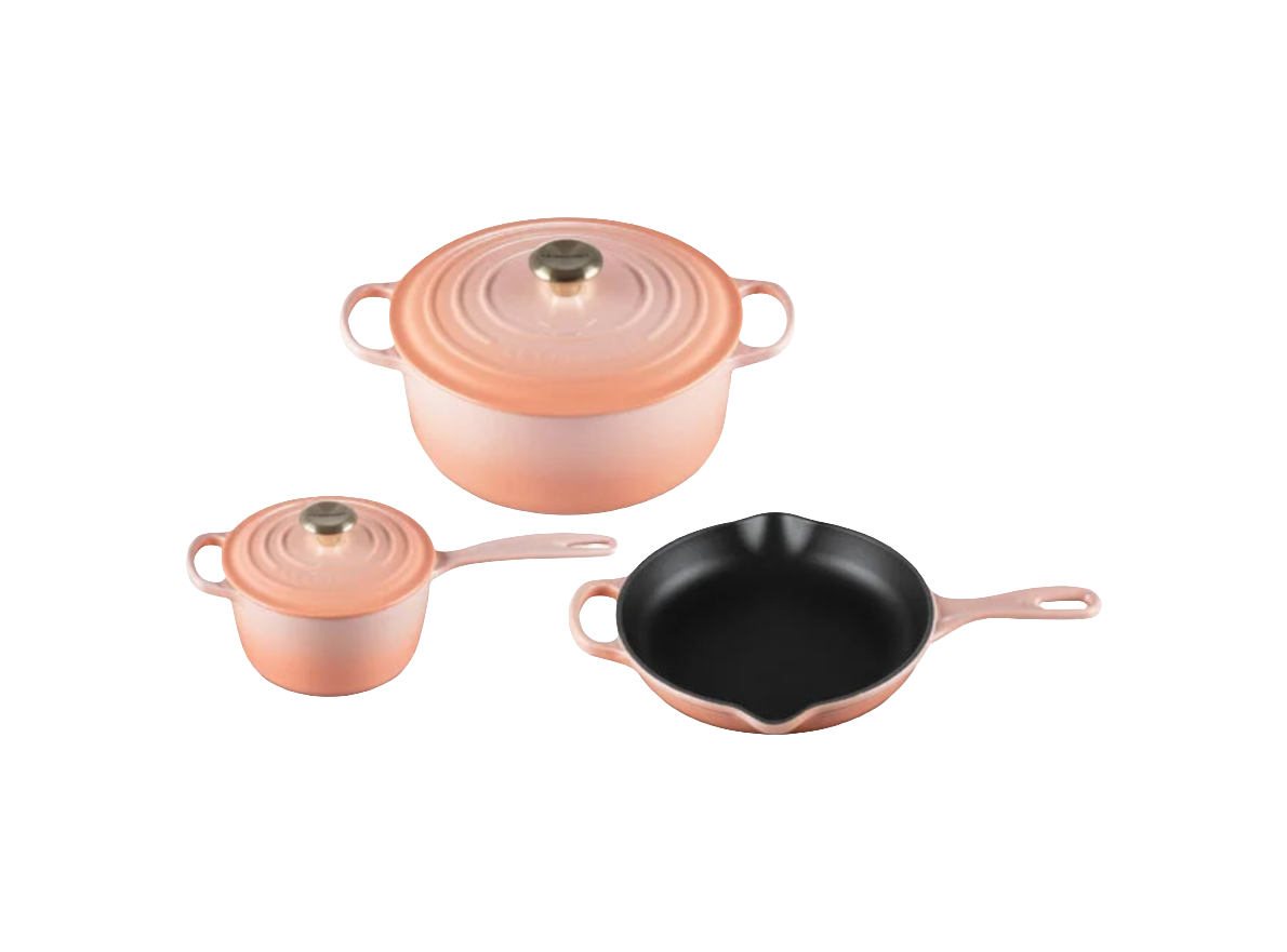 Enameled 3 Piece Signature Cast Iron Set