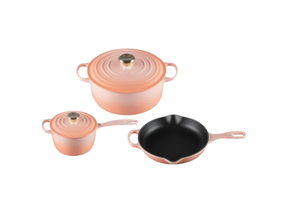 Enameled 3 Piece Signature Cast Iron Set