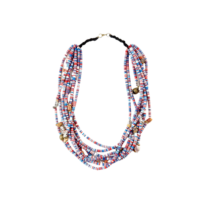 Beaded & Paper Beads  Women's Neckless