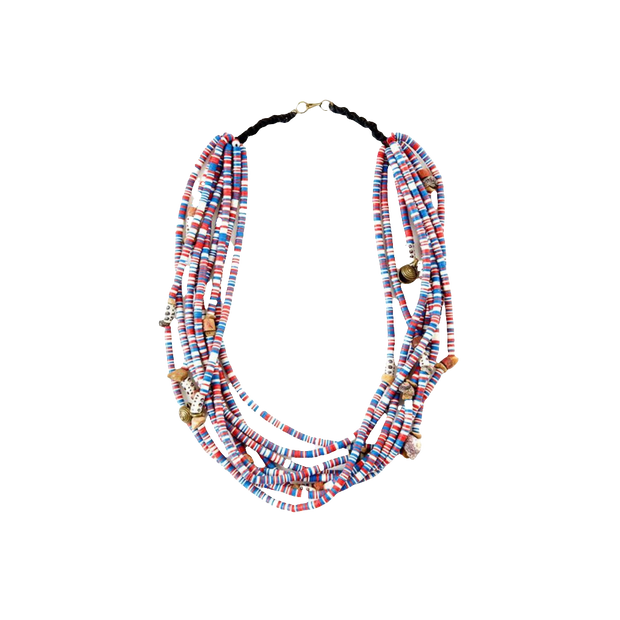 Beaded & Paper Beads  Women's Neckless