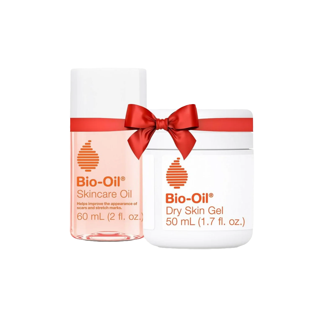 Bio Oil Travel Skincare Pair for Scars, Stretch Marks, and Dry Skin, Includes Skin Care Oil (2 oz) and Dry Skin Gel (1.7 oz)