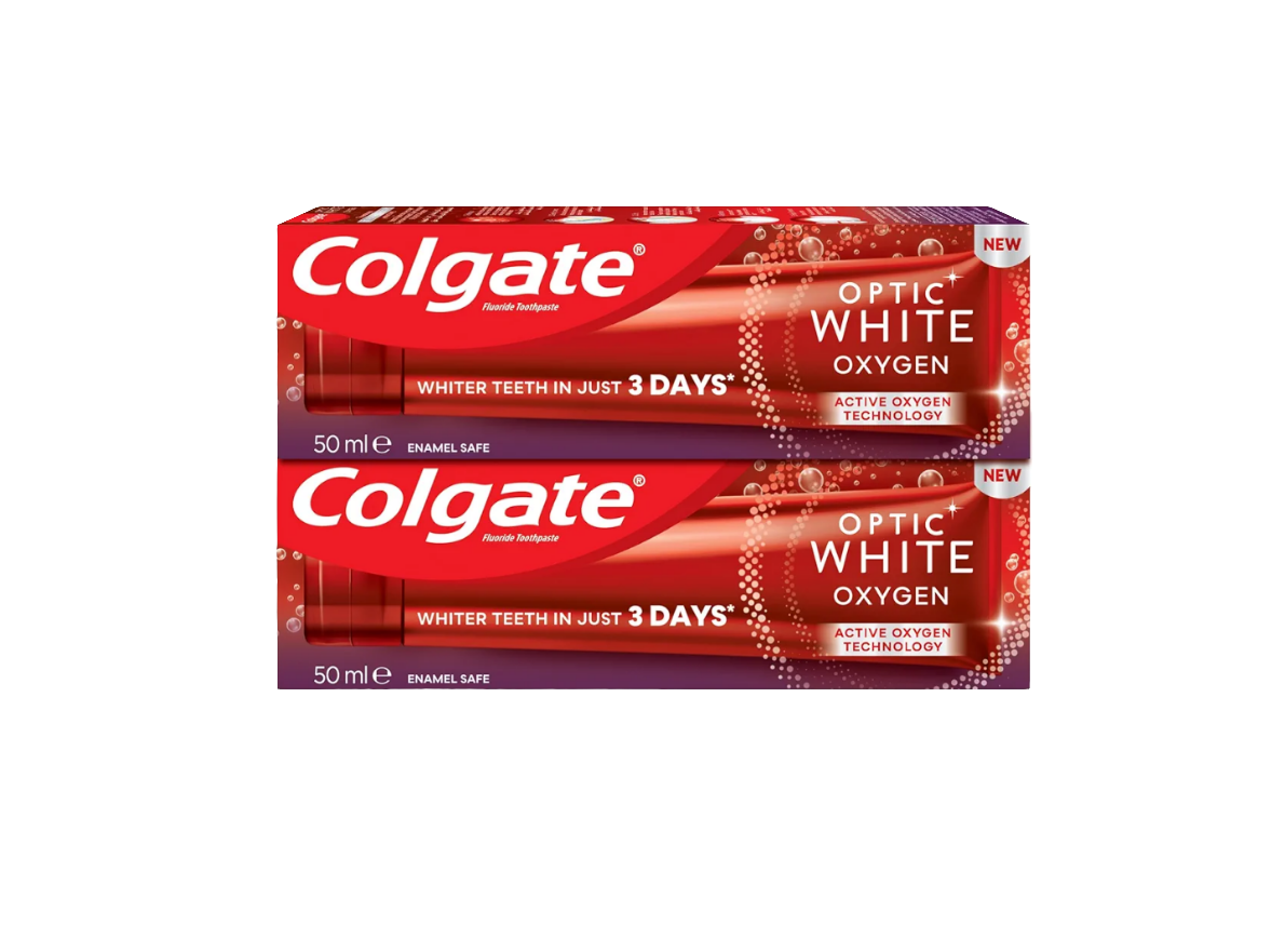 Colgate Toothpaste Optic White Oxygen x2