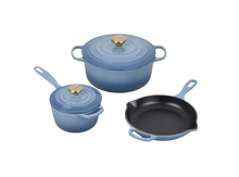 Enameled 3 Piece Signature Cast Iron Set