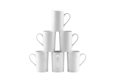 Amuse White Mugs For Hot Tea &amp; Coffee 6Pcs