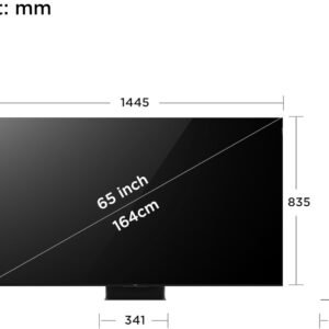 TCL television 65 Inch Smart TV 4K QD-Mini LED HDR Ultra-slim Design 65C855-2024 Model Black