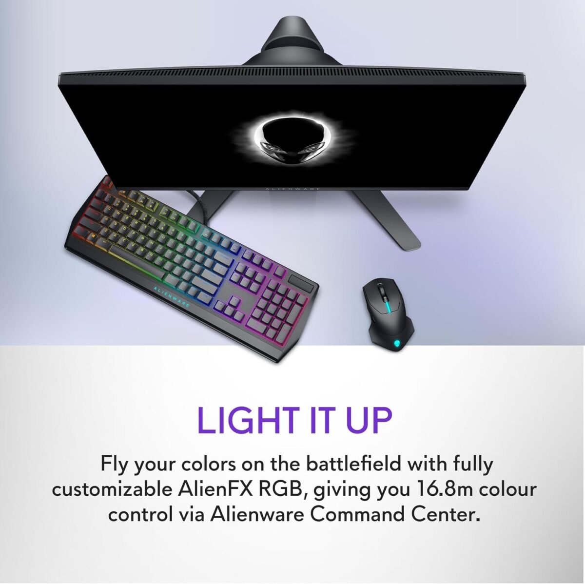 Alienware Wired/Wireless Gaming Mouse AW610M - 16000 DPI Optical Sensor, 350 Hour Rechargeable Battery - Image 7
