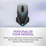 Alienware Wired/Wireless Gaming Mouse AW610M - 16000 DPI Optical Sensor, 350 Hour Rechargeable Battery - Image 10