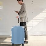 AnyZip Luggage PC+ABS Aluminum Frame Hard Shell Zipper-less Checked Luggage Suitcase - Image 9