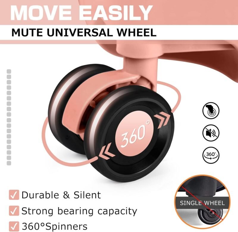 AnyZip 24'' Luggage PC+ABS Aluminum Frame Hard Shell Zipper-less Checked Luggage Suitcase