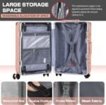 AnyZip 24'' Luggage PC+ABS Aluminum Frame Hard Shell Zipper-less Checked Luggage Suitcase - Image 6