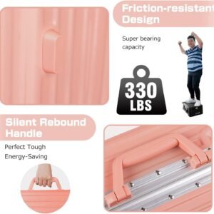 AnyZip 24'' Luggage PC+ABS Aluminum Frame Hard Shell Zipper-less Checked Luggage Suitcase