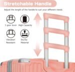 AnyZip 24'' Luggage PC+ABS Aluminum Frame Hard Shell Zipper-less Checked Luggage Suitcase - Image 3