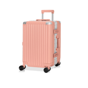 AnyZip 24'' Luggage PC+ABS Aluminum Frame Hard Shell Zipper-less Checked Luggage Suitcase