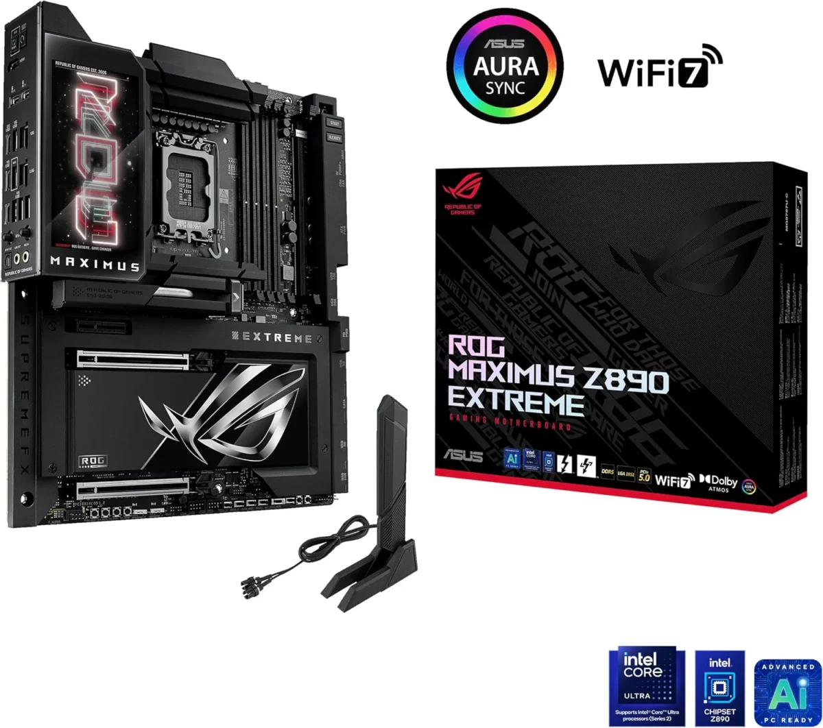ASUS ROG MAXIMUS Z890 EXTREME WIFI7 Intel Z890 LGA 1851 E-ATX motherboard, Advanced AI & Bluetooth PC-ready - Image 4