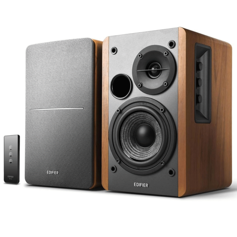 Edifier R1280T Powered Bookshelf Speakers - 2.0 Active Near Field Studio Monitor Speaker